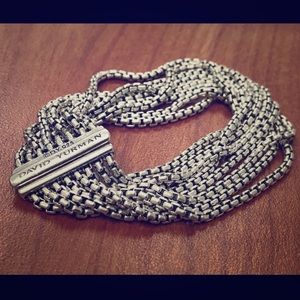 David Yurman Box Chain Multi-row Bracelet.